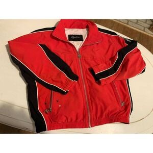 Kaelin Red Black White Star Streetware Track Jacket Zip Up Athletic Casual
